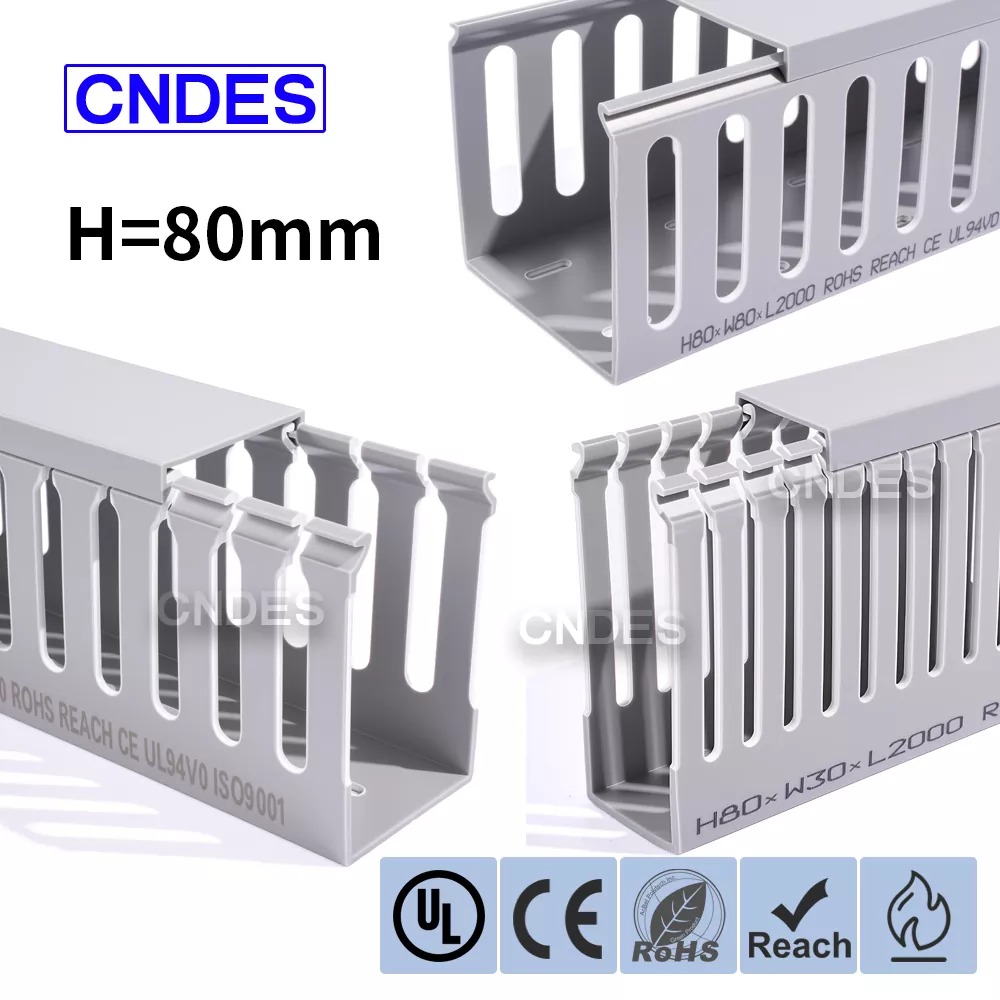 Saluran Kabel Automasi PVC Berslot Ketinggian 80