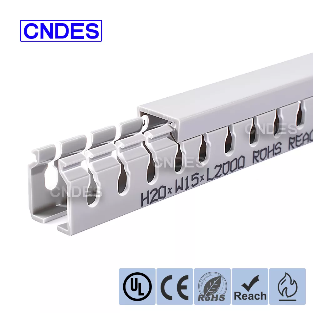 Saluran Wayar Elektrik PVC Berslot Tinggi 20mm